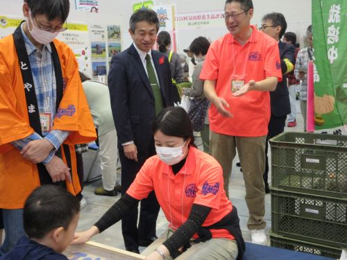 北陸農政局の出展ブースの様子(水橋農地整備事業所)