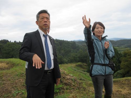 有限会社 土遊野中山間地(棚田)の農場等を調査
