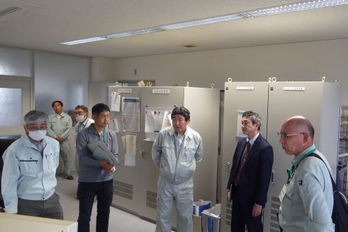 水管理システムによる用水管理状況視察（加賀三湖周辺地区施設管理棟）