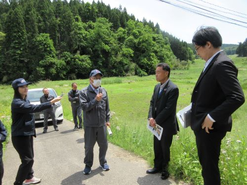 金蔵地区の視察