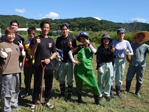 草刈り後の集合写真