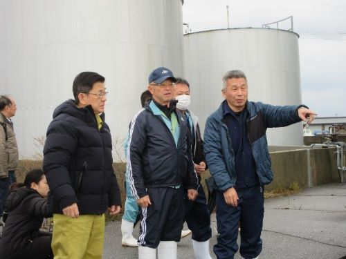 蛸島漁港の復旧状況の確認（蛸島漁港）