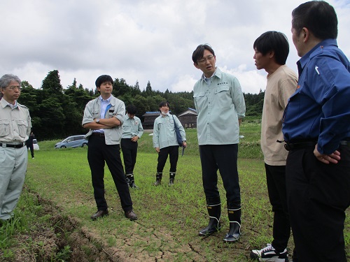 被害状況調査及び意見交換(のと栄能ファーム)(石川県輪島市)