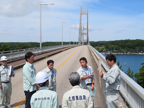 被害状況調査(ツインブリッジのと)(石川県七尾市)