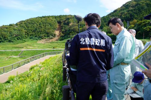 白米千枚田の被災状況の確認(輪島市・白米地区)