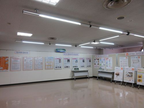 男女共同参画、食育のパネル