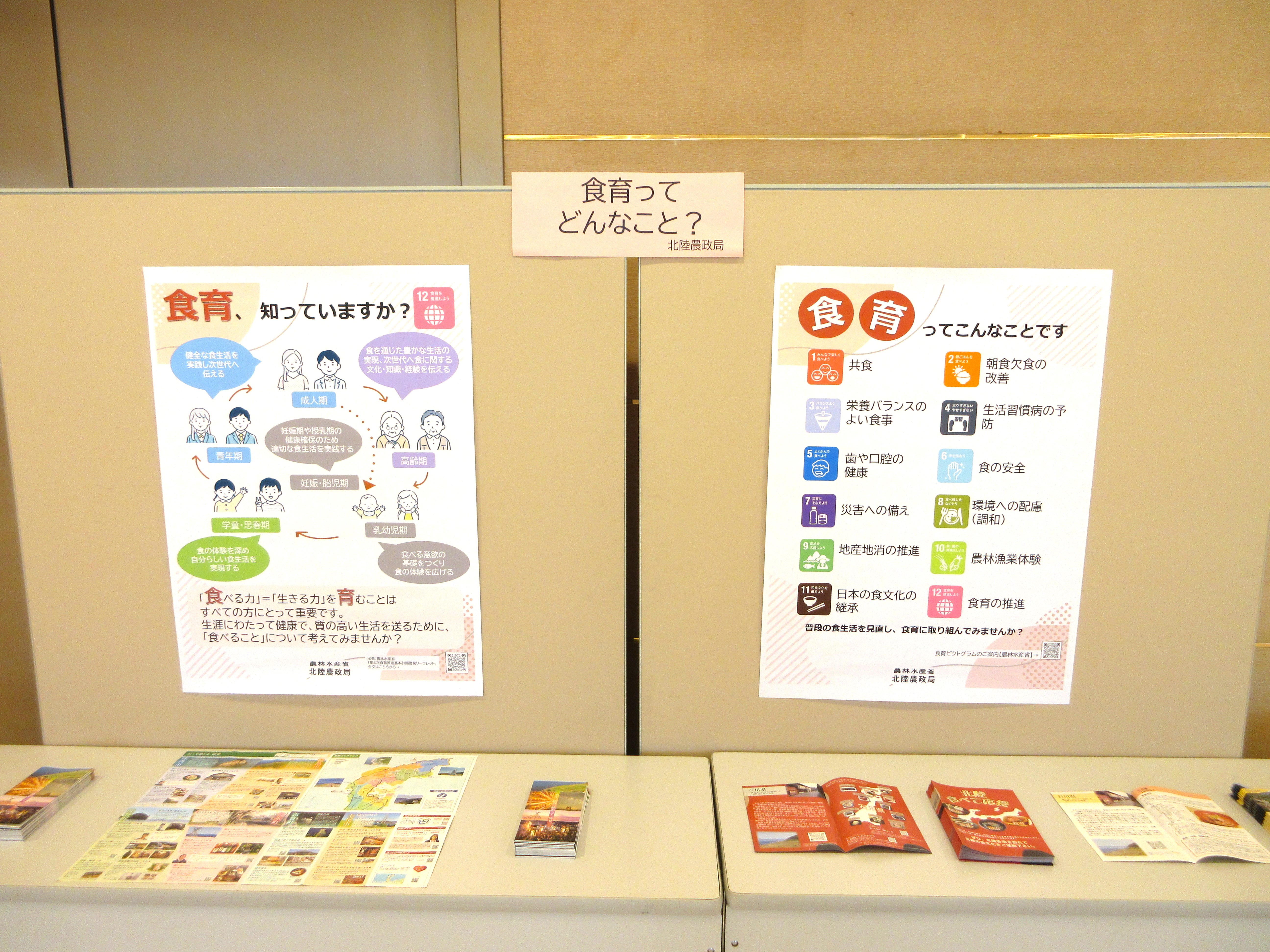 食育フェアの展示