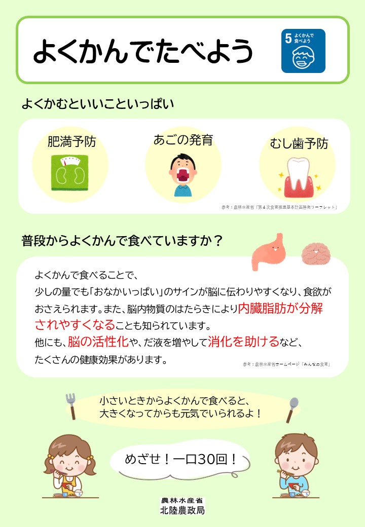 よくかんでたべよう