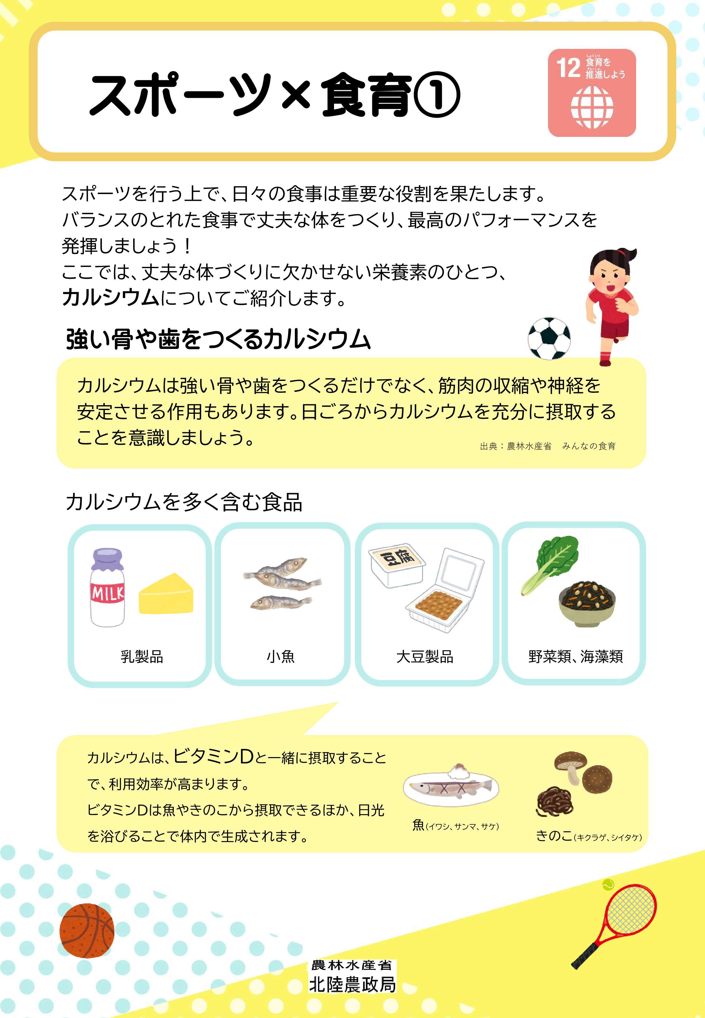 スポーツ&times;食育1