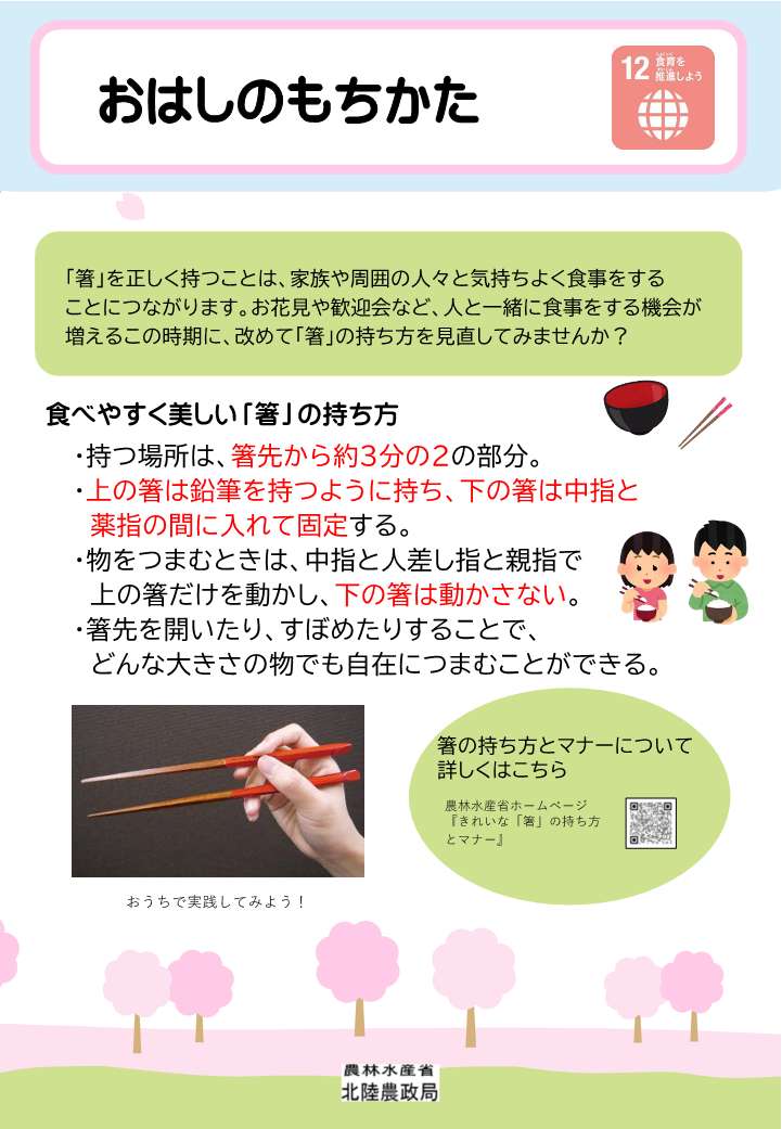 おはしのもちかた