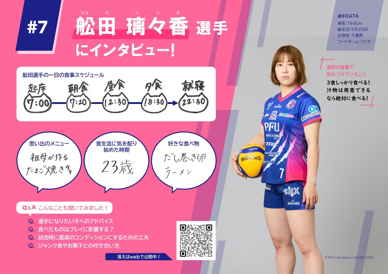 舩田選手のインタビュー