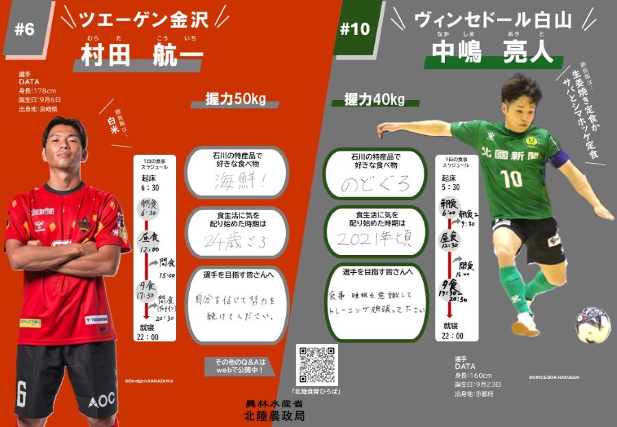 村田選手&中嶋選手インタビュー