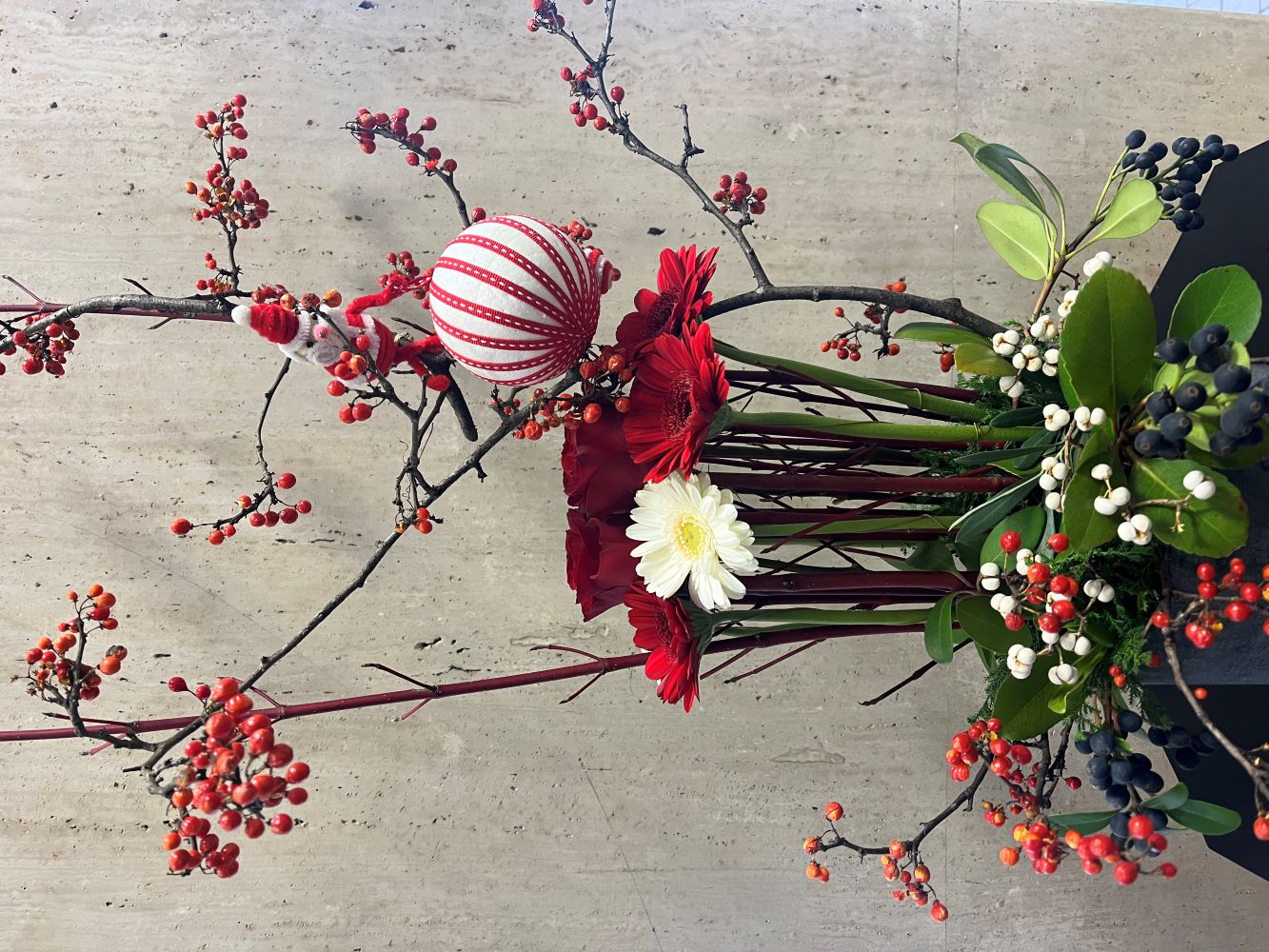 バラとガーベラ