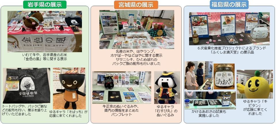 東北3県の展示