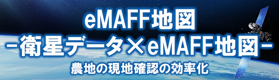 eMAFF地図 衛星データ×eMAFF地図 農地の現地確認の効率化