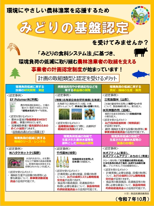 基盤認定のチラシ