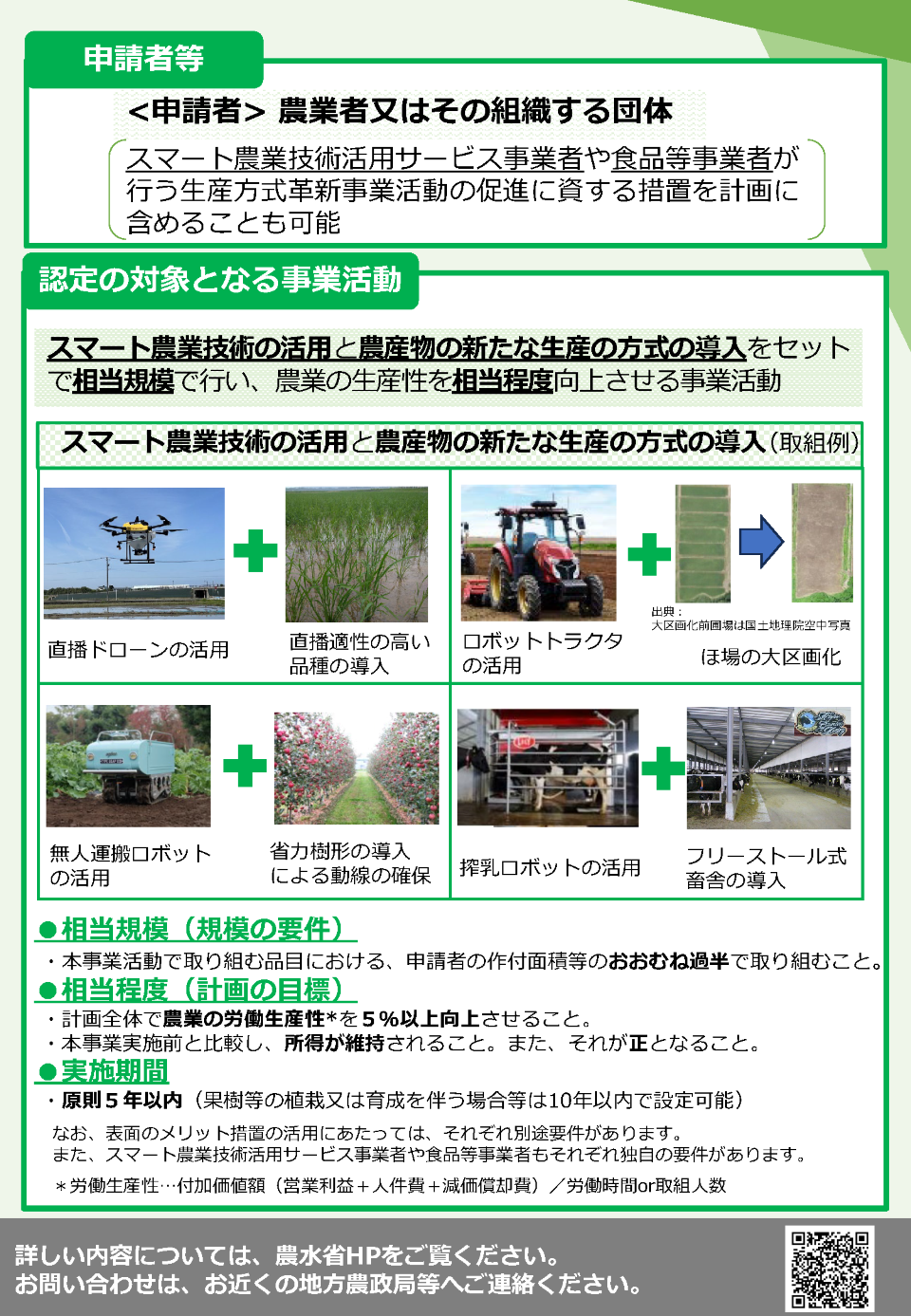 （概要版）生産方式革新実施計画チラシ（裏面）