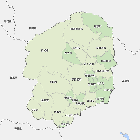 栃木県_地図