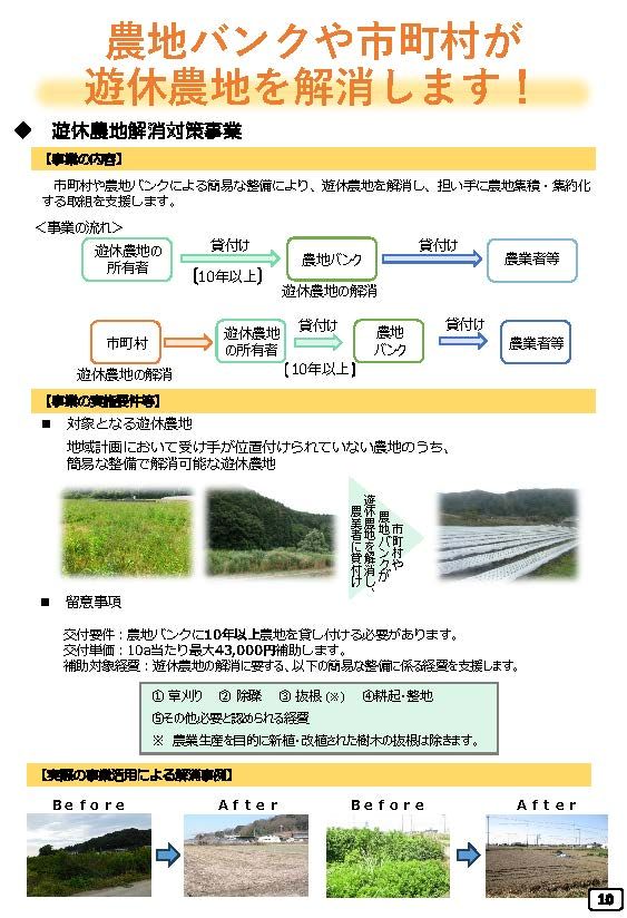 遊休農地解消対策事業