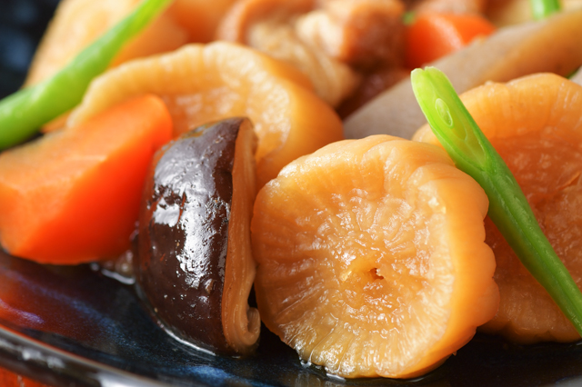 へそ大根のにしめ