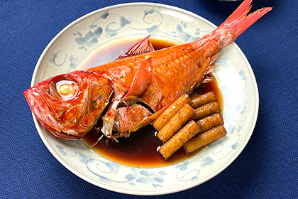 金目の煮付け