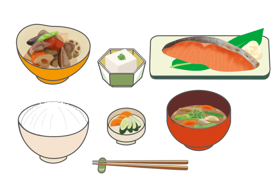 焼鮭の定食