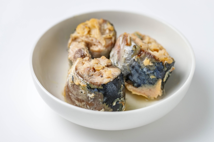 Fishes boiled in water