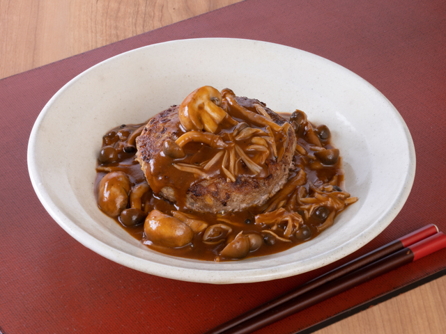 打ち豆入りハンバーグ