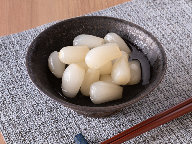 三年子らっきょの漬物