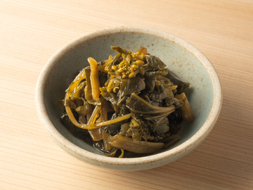 Leaf Wasabi Pickled in Soy Sauce