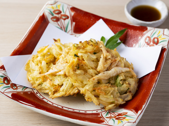 Shiro-ebi Kakiage (White shrimp fritters)