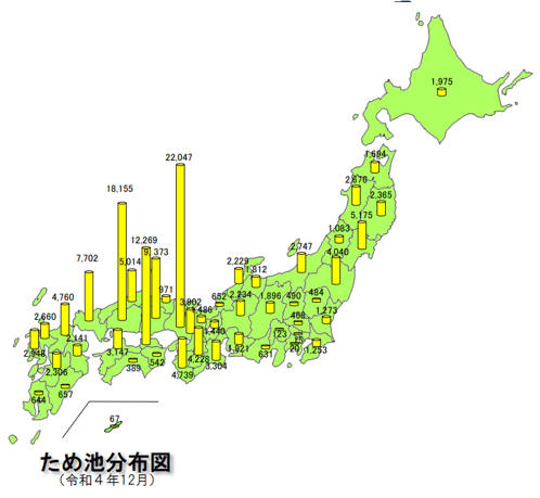 ため池分布図