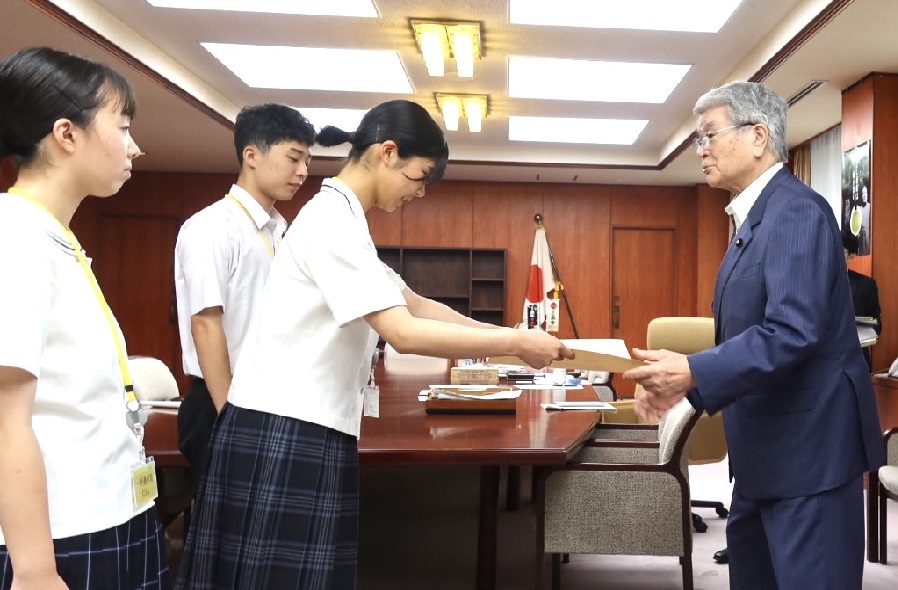 感謝状授与