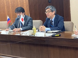 日露水産関係投資等次官級三者会談の様子