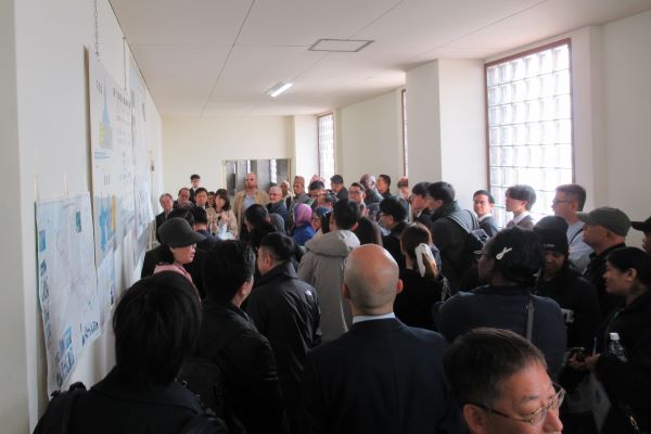 日野川第一揚水機場での説明の様子