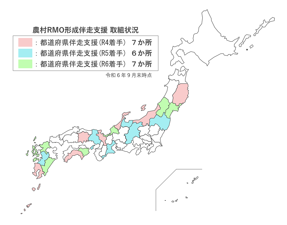 農村RMO形成伴走支援取組状況