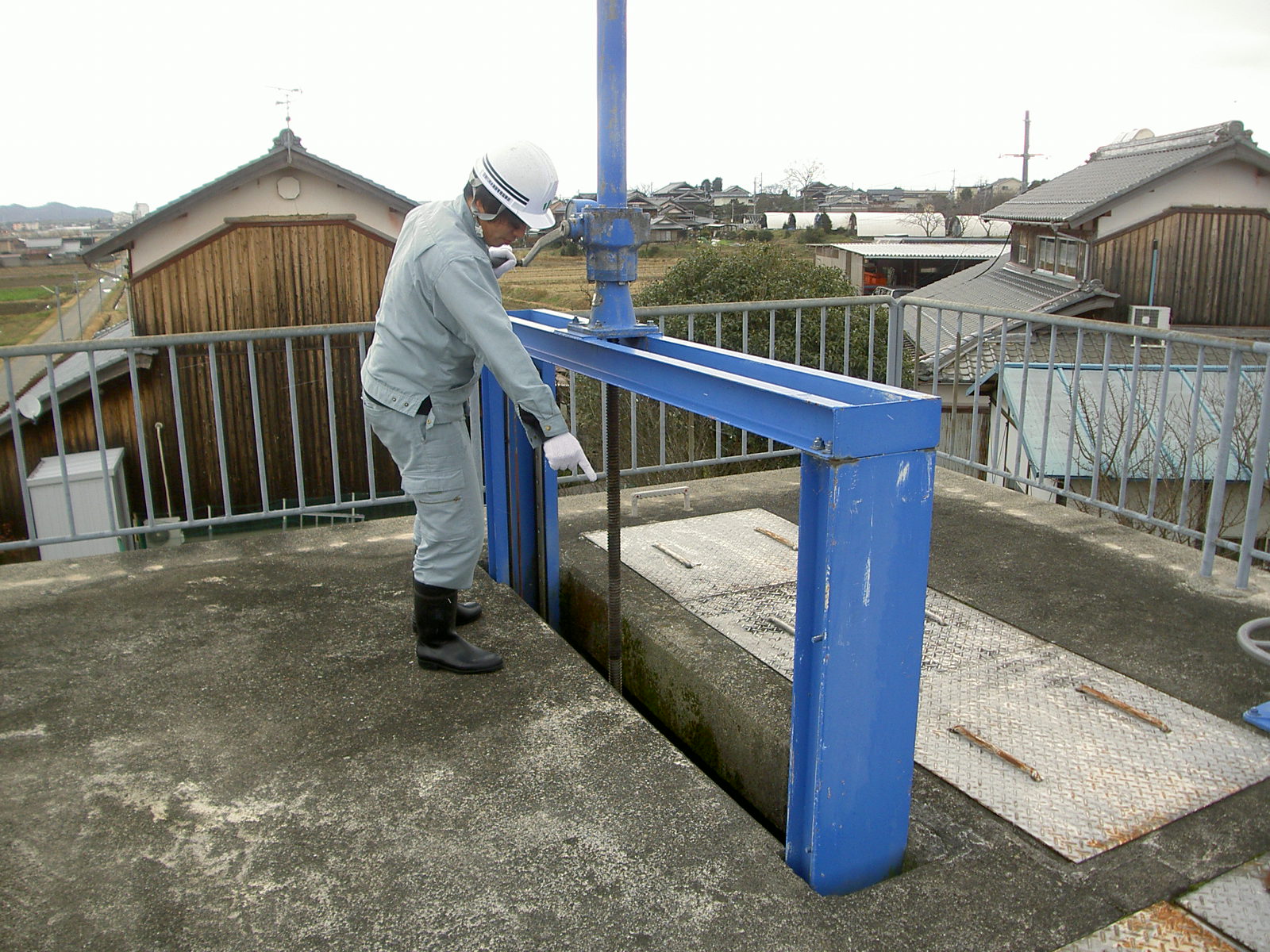 分水工での水量調整