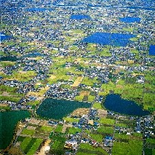 ため池の足跡2