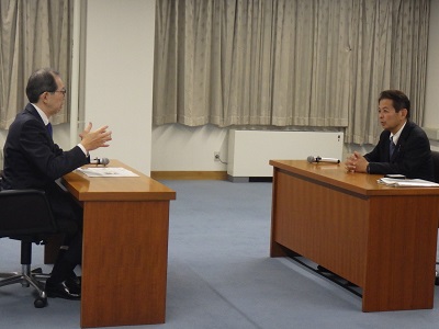 内堀福島県知事と懇談する宮下農林水産大臣