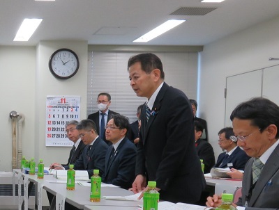 雨竜土地改良区と意見交換を行う宮下農林水産大臣