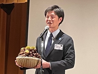 一般社団法人和栗協議会総会で冒頭挨拶を述べる鈴木農林水産大臣