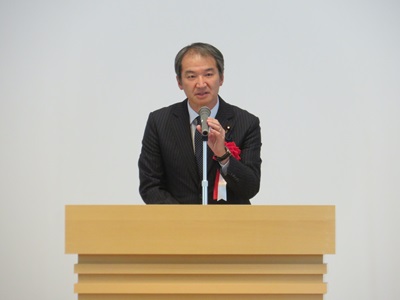 祝辞を述べる広瀬農林水産大臣政務官