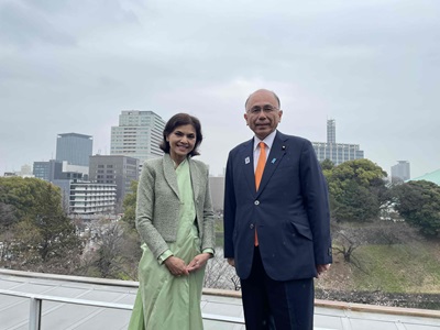 駐日インド大使と根本農林水産副大臣