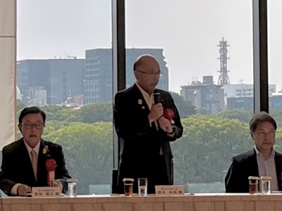 「全国中小企業団体中央会 令和8年度通常総会」にて祝辞を述べる根本農林水産副大臣