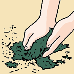 揉む
