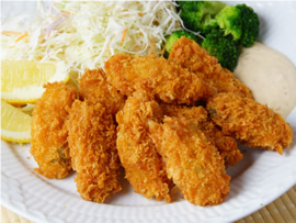 カキフライは日本が発祥とされている。
