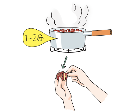 鬼皮のむき方