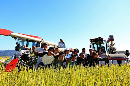 滋賀県彦根市の大規模な農地で稲作や露地野菜の栽培などを行う（有）フクハラファーム。