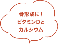 骨形成に!ビタミンDとカルシウム