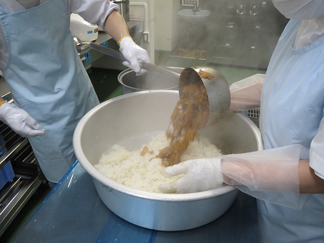 写真：調理工程